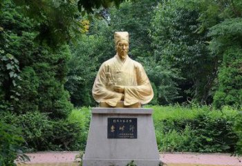 庭院李時(shí)珍雕塑 公園草地古代雕塑 鍛造名醫(yī)雕塑