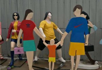 和睦情侶雕塑 幸福雕塑 步行街?jǐn)[件