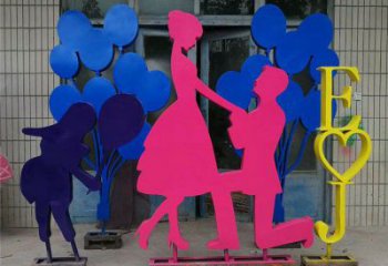 商場(chǎng)情侶雕塑 幸福雕塑 店門(mén)口小品