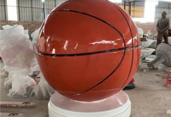 籃球雕塑 異形噴水球形雕塑 農村球類雕塑