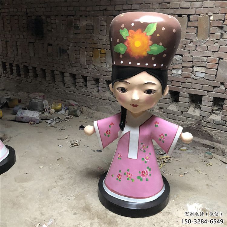 大門口京劇雕塑 發光公園民俗雕塑 仿真唱戲雕塑