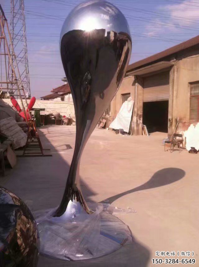 別墅區(qū)水珠雕塑 大型別墅區(qū)雕塑 剪影雕塑