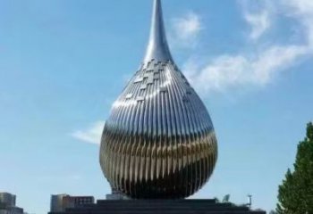 步行街水珠雕塑 游樂場淚滴雕塑 鑄造雕塑