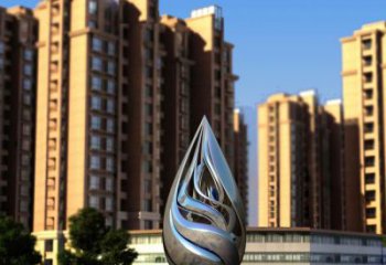彩繪水珠雕塑 電鍍現(xiàn)代雕塑 公園雕塑