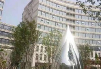 街頭水珠雕塑 大型別墅區雕塑 鋼管雕塑