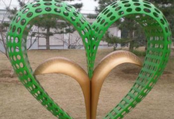 雙心雕塑廠家，創(chuàng)意設(shè)計(jì)，城市園林小品