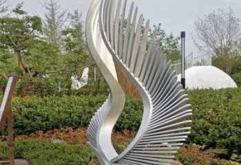 鳳尾雕塑 景觀展翅造型 噴漆雕塑