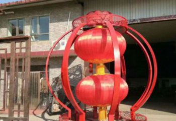 燈籠雕塑 仿真雕塑 烤漆雕塑