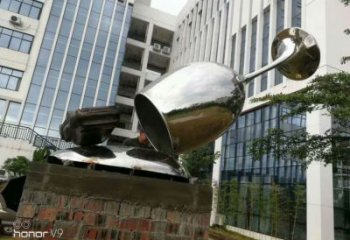 大門口酒杯雕塑 發光公園酒杯子雕塑 仿真杯子雕塑