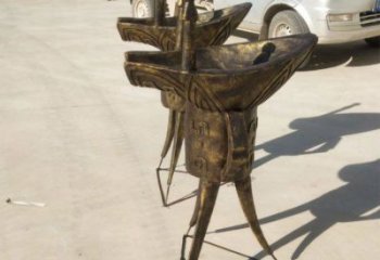 公園酒杯雕塑 戶外杯子雕塑 抽象酒杯子雕塑