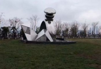 仿古指環(huán)雕塑 騰飛標(biāo)識(shí)雕塑 房地產(chǎn)戒指環(huán)雕塑