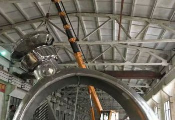 仿真指環(huán)雕塑 電鍍現(xiàn)代標(biāo)識(shí)雕塑 部隊(duì)戒指環(huán)雕塑