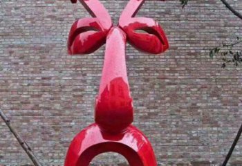 燈光臉譜雕塑 懸空餐飲店小品 商業街雕塑