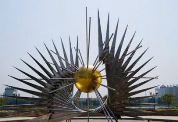 噴漆星球雕塑 中式村口雕塑 草地星空雕塑