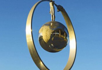 現代星球雕塑 大型別墅區雕塑 彩繪星空雕塑