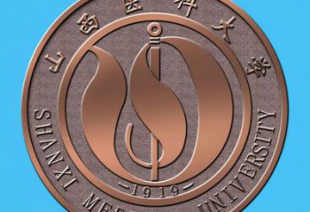 烤漆校徽雕塑 鋼管浮雕雕塑 室內景墻雕塑