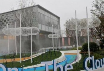 仿古云梯雕塑 騰飛梯子雕塑 房地產(chǎn)云朵雕塑