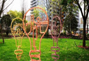 景觀燈泡雕塑 烤漆大型燈具主題 酒店電燈泡雕塑