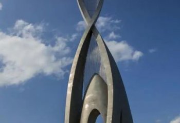 現代沙漏雕塑 大型別墅區漏斗雕塑 彩繪雕塑