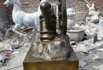 公園錘子雕塑 創意企業法治雕塑 美陳法錘雕塑