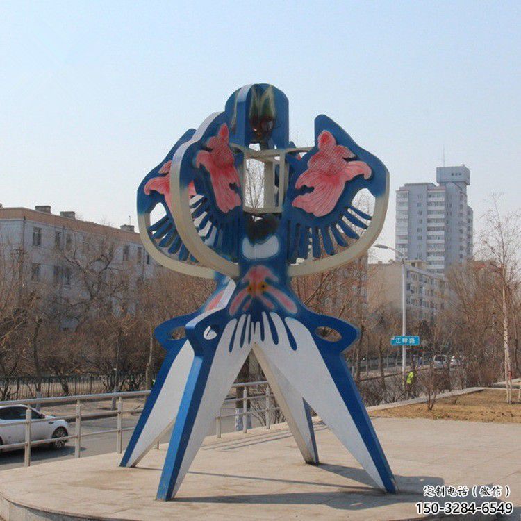 草地風(fēng)箏雕塑 現(xiàn)代校園景觀雕塑 大型雕塑