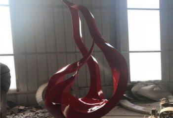 戶外火把雕塑 噴漆星火相傳主題 燈光篝火雕塑