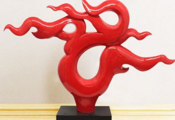 幾何火把雕塑 發光公園篝火雕塑 大門口星火相傳主題