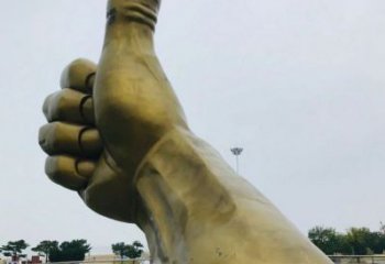 幾何拇指雕塑 發(fā)光公園點贊雕塑 大門口大拇指雕塑