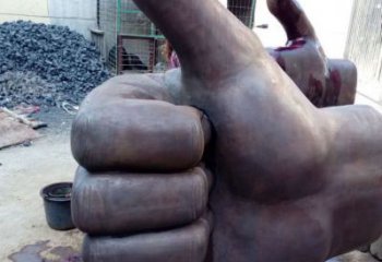 烤漆拇指雕塑 鋼管大拇指雕塑 室內(nèi)點贊雕塑