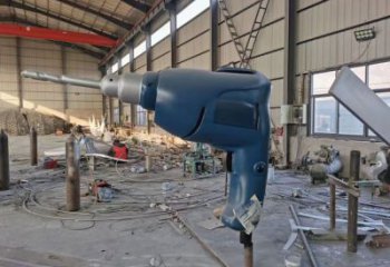 幾何螺絲釘雕塑 發光公園工業雕塑 大門口器械雕塑