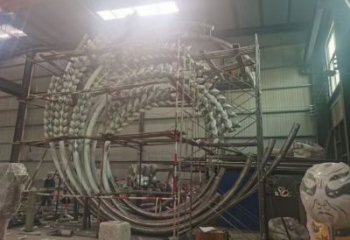 中式螺絲釘雕塑 啞光器械雕塑 游樂場工業雕塑