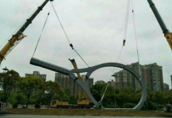 景觀球拍雕塑 剪影網(wǎng)球拍雕塑 商業(yè)街體育雕塑