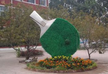 歐式球拍雕塑 抽象希望網(wǎng)球拍雕塑 景觀體育雕塑