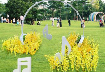 房地產耳麥雕塑 現代音樂雕塑 幾何耳機雕塑