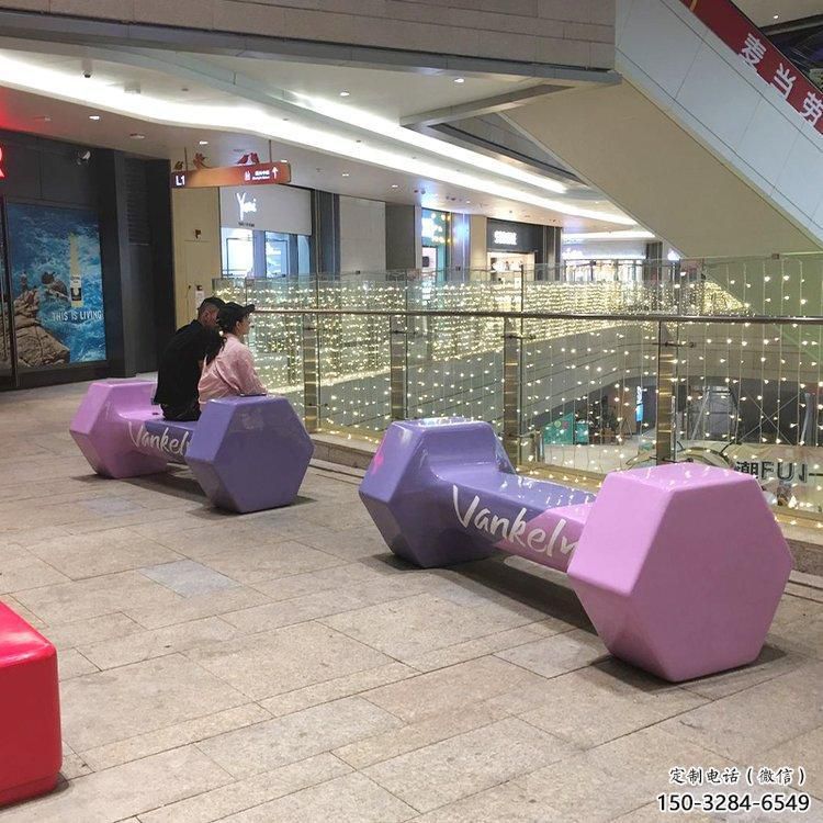 中式啞鈴雕塑 啞光體育雕塑 游樂場(chǎng)景觀雕塑