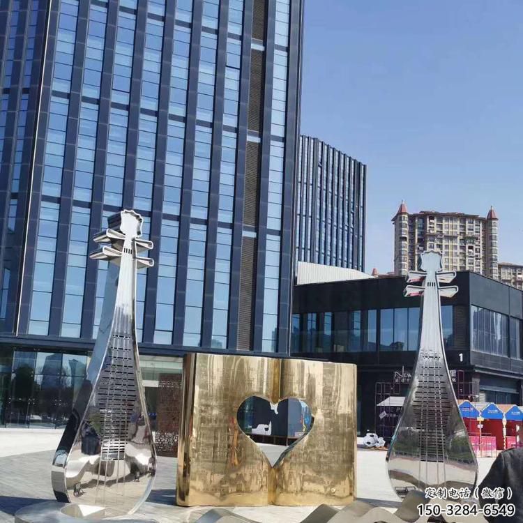 歐式薩克斯雕塑 抽象希望樂器雕塑 景觀西方樂隊(duì)雕塑