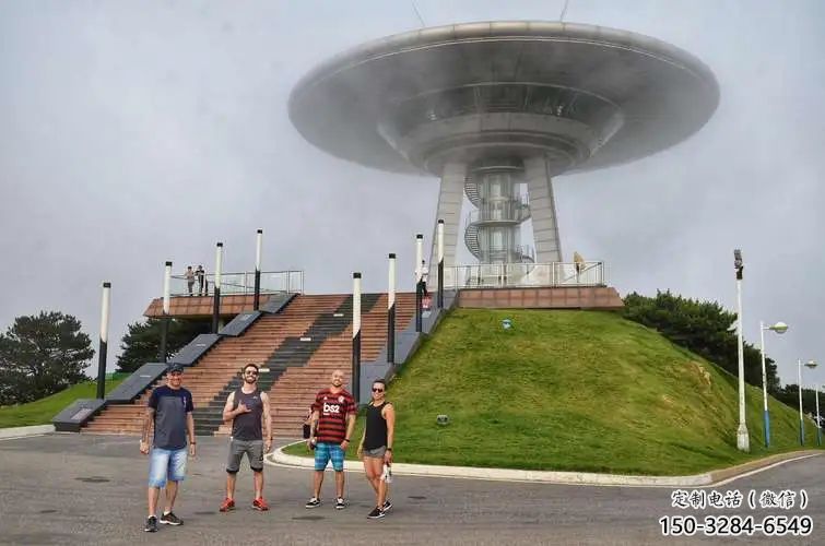 房地產(chǎn)飛碟雕塑 現(xiàn)代飛船雕塑 幾何宇宙雕塑