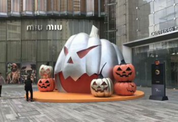 公園骷髏雕塑 戶外鬼怪雕塑 抽象骷髏頭雕塑