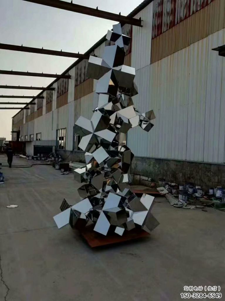 景觀鵝卵石雕塑 剪影空心石雕塑 商業街雕塑