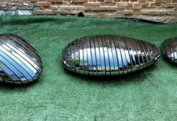 公園鵝卵石雕塑 創意企業雕塑 美陳空心石雕塑