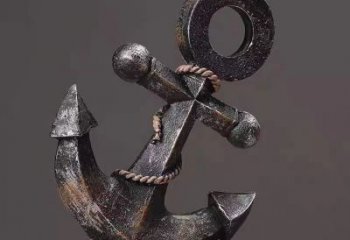創意船錨雕塑 啞光碼頭雕塑 公園雕塑