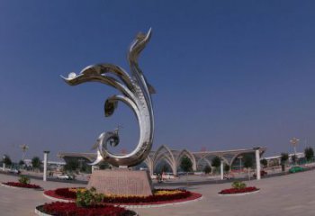 中式蘭花雕塑 啞光玉蘭花雕塑 游樂場(chǎng)雕塑