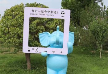 大象雕塑指用，景觀雕塑，彩繪大象雕塑點擊