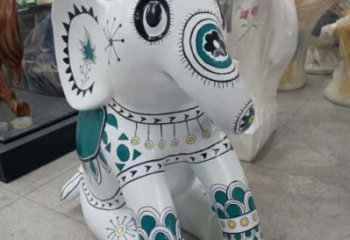 景觀大象雕塑，城區小品，戶外玻璃鋼大象雕塑生產商