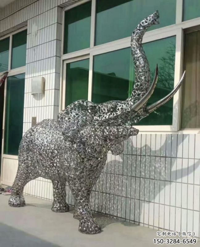大象雕塑通用，街頭雕塑，鏤空大象雕塑標準