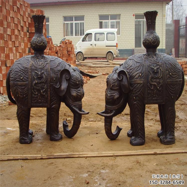 大象雕塑精選，景區雕塑，景觀紅銅大象雕塑提供