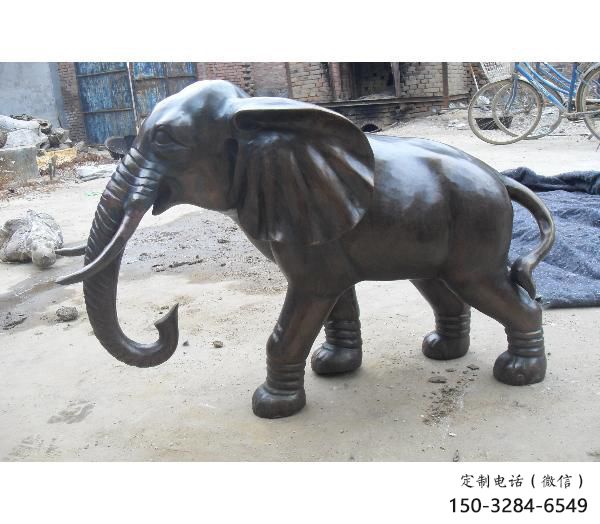 大象雕塑制造商，靜態雕塑，銅大象雕塑訂做