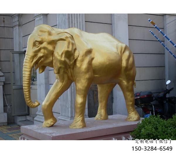 地產大象雕塑供求，景區案例，景觀黃銅大象雕塑精選