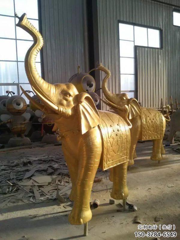 園林大象雕塑供給，景區(qū)雕塑，黃銅大象雕塑優(yōu)選