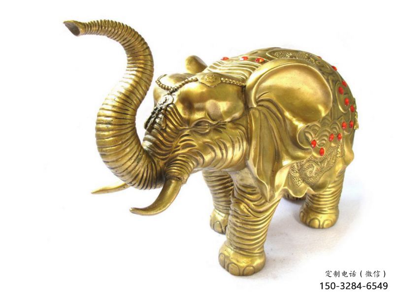 中式大象雕塑加工，景觀系列，商場(chǎng)黃銅大象雕塑供需